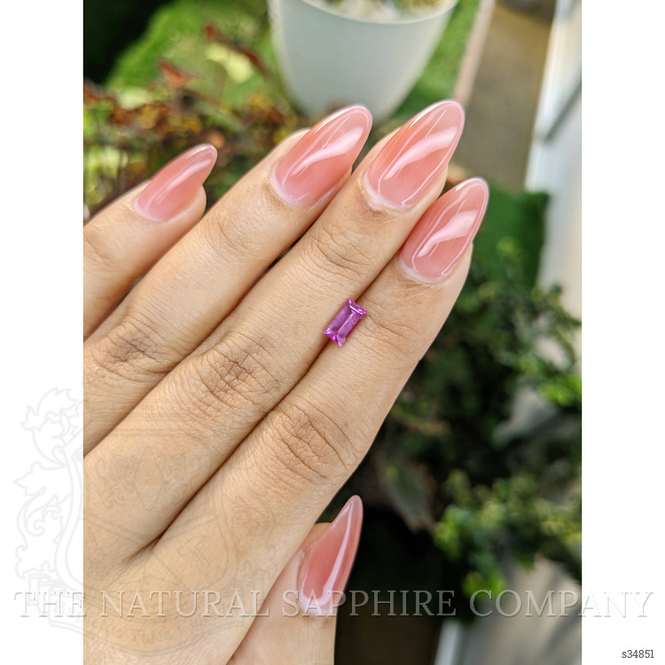 0.79 Ct. Pinkish Purple Sapphire from Ceylon (Sri Lanka)