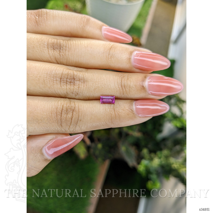 0.79 Ct. Pinkish Purple Sapphire from Ceylon (Sri Lanka)