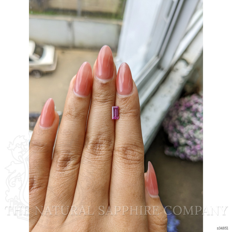 0.79 Ct. Pinkish Purple Sapphire from Ceylon (Sri Lanka)