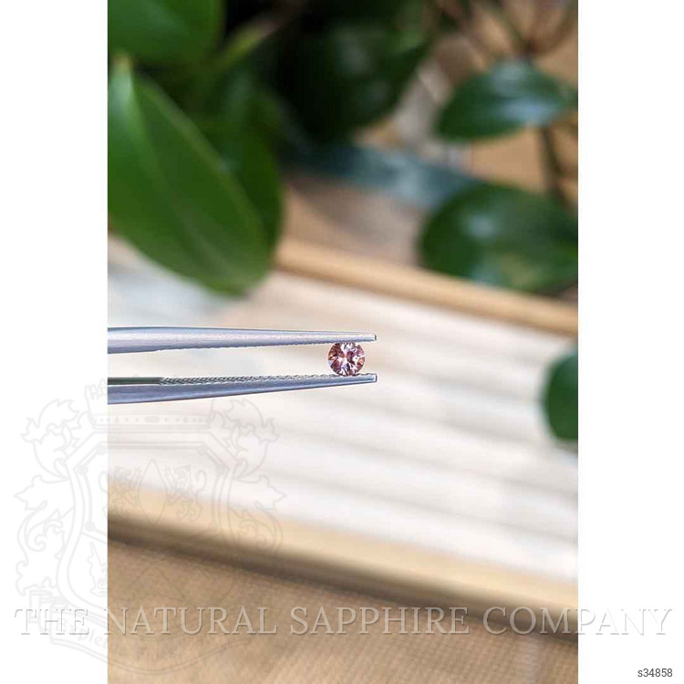 0.20 Ct. Peach Sapphire from Montana