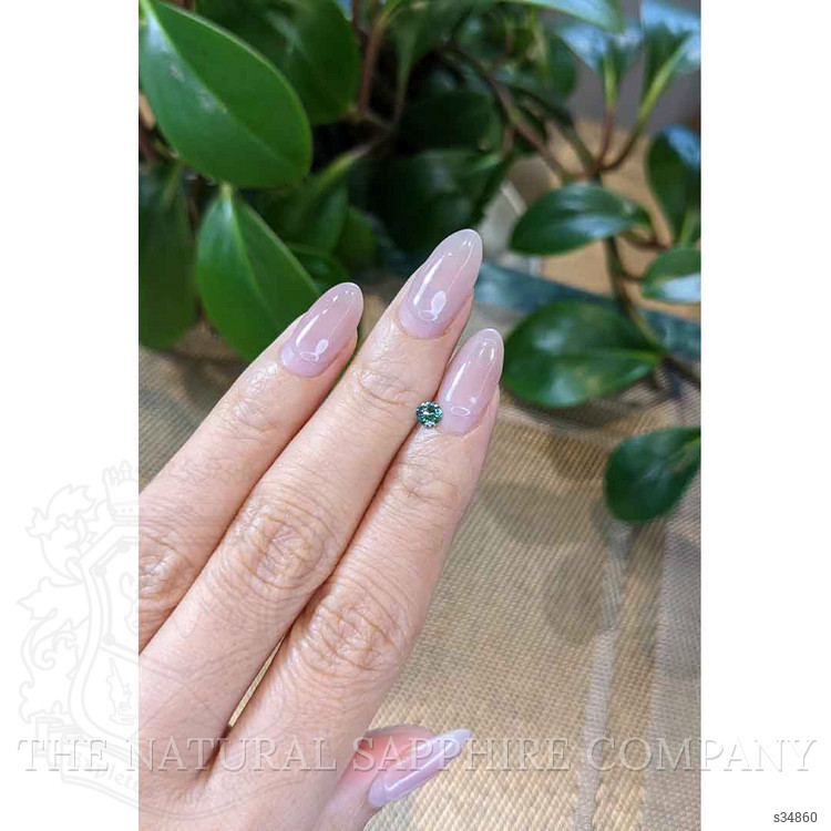 0.26 Ct. Yellowish Green Sapphire from Montana