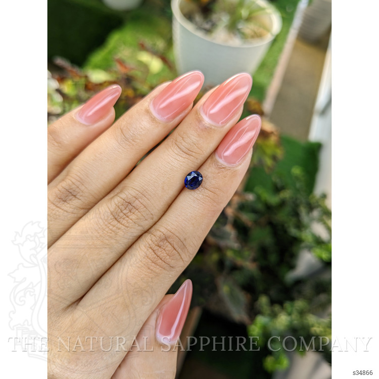 1.29 Ct. Blue Sapphire from Ceylon (Sri Lanka)
