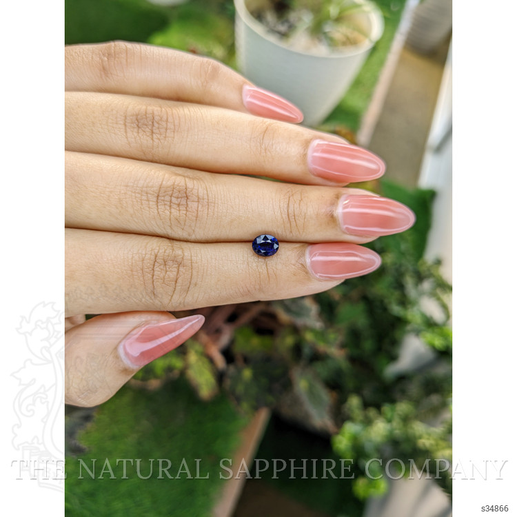 1.29 Ct. Blue Sapphire from Ceylon (Sri Lanka)