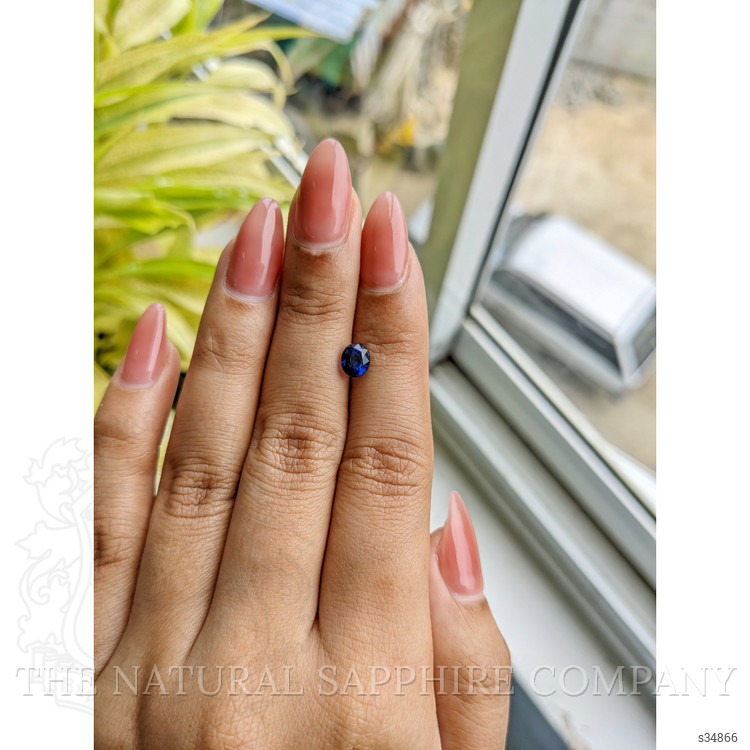 1.29 Ct. Blue Sapphire from Ceylon (Sri Lanka)