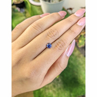 1.23 Ct. Blue Sapphire from Ceylon (Sri Lanka) Life Style