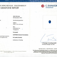 4.04 Ct. Sapphire from Ceylon (Sri Lanka) Scan Report