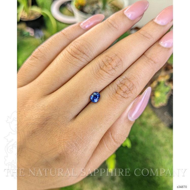 1.20 Ct. Blue Sapphire from Ceylon (Sri Lanka)