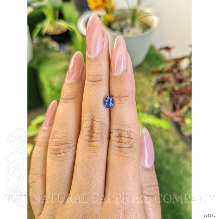 1.20 Ct. Blue Sapphire from Ceylon (Sri Lanka)