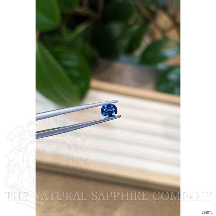 0.73 Ct. Blue Sapphire from Ceylon (Sri Lanka)