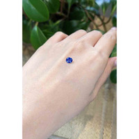 0.73 Ct. Blue Sapphire from Ceylon (Sri Lanka) Life Style