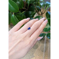 1.38 Ct. Blue Sapphire from Ceylon (Sri Lanka) Life Style
