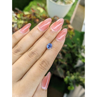1.61 Ct. Blue Sapphire from Ceylon (Sri Lanka) Life Style