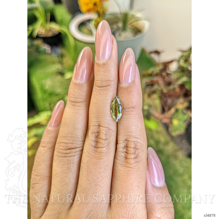 2.20 Ct. Yellowish Green Sapphire from Madagascar