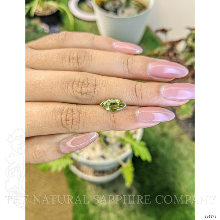 2.20 Ct. Yellowish Green Sapphire from Madagascar