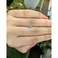 1.08 Ct. Bluish Green Sapphire from Madagascar Life Style