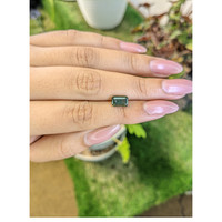 1.92 Ct. Green Sapphire from Madagascar Life Style