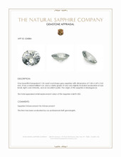 1.34 Ct. Grey Sapphire from Madagascar Appraisal