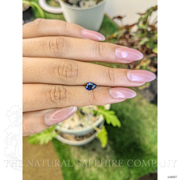 0.81 Ct. Blue Sapphire from Ceylon (Sri Lanka)