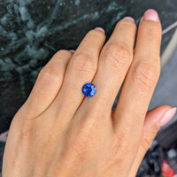 1.80 Ct. Blue Sapphire from Ceylon (Sri Lanka) Life Style