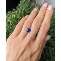 2.54 Ct. Blue Sapphire from Ceylon (Sri Lanka) Life Style