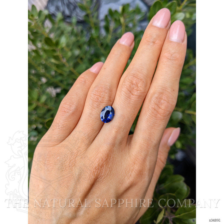 2.92 Ct. Blue Sapphire from Ceylon (Sri Lanka)