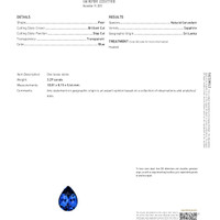 3.29 Ct. Blue Sapphire from Ceylon (Sri Lanka) Scan Report