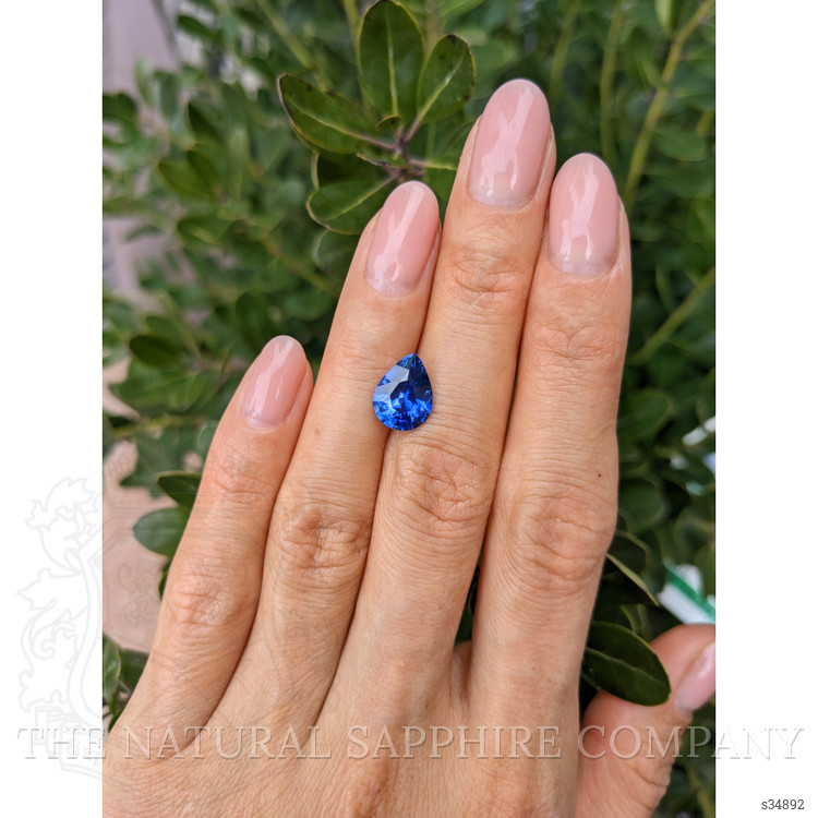 3.29 Ct. Blue Sapphire from Ceylon (Sri Lanka)