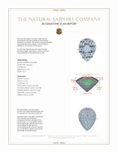 3.29 Ct. Blue Sapphire from Ceylon (Sri Lanka) 3 D Scan Report