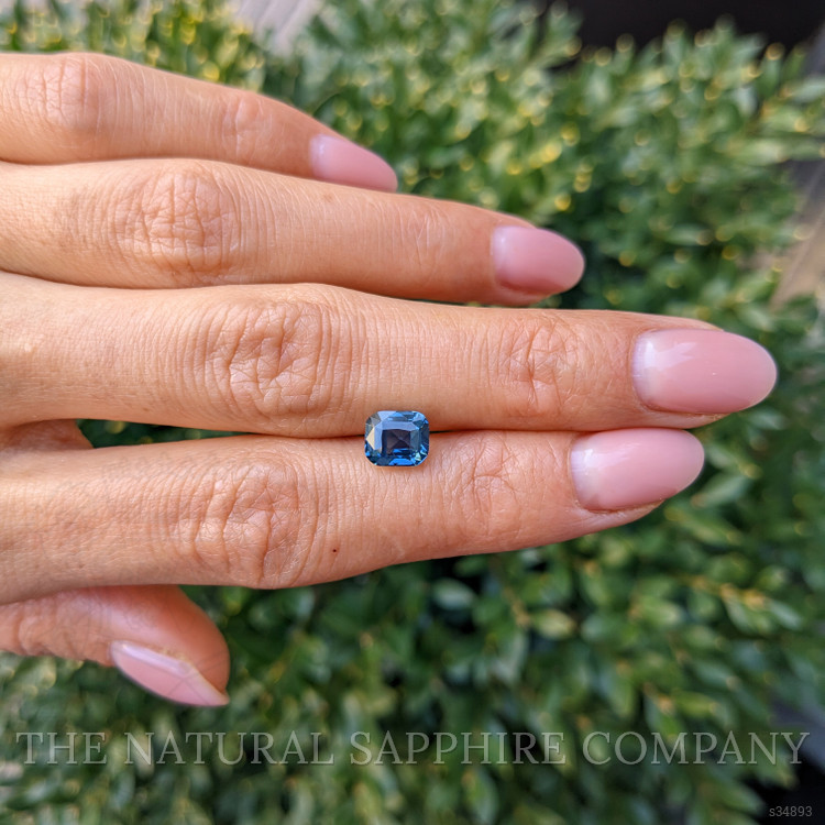 2.10 Ct. Greenish Blue Sapphire from Ceylon (Sri Lanka)