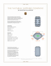1.51 Ct. Blue Sapphire from Ceylon (Sri Lanka) 3 D Scan Report