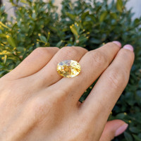 11.94 Ct. Yellow Sapphire from Ceylon (Sri Lanka) Life Style