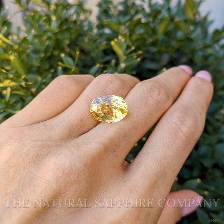 11.94 Ct. Yellow Sapphire from Ceylon (Sri Lanka)