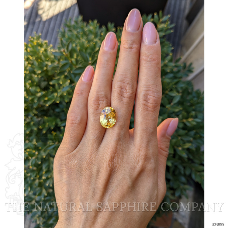 11.94 Ct. Yellow Sapphire from Ceylon (Sri Lanka)