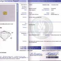 9.02 Ct. Yellow Sapphire from Ceylon (Sri Lanka) Scan Report
