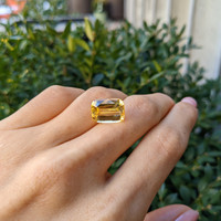 9.02 Ct. Yellow Sapphire from Ceylon (Sri Lanka) Life Style