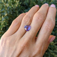 3.04 Ct. Purple Sapphire from Ceylon (Sri Lanka) Life Style