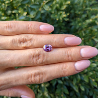2.04 Ct. Pinkish Purple Sapphire from Ceylon (Sri Lanka) Life Style
