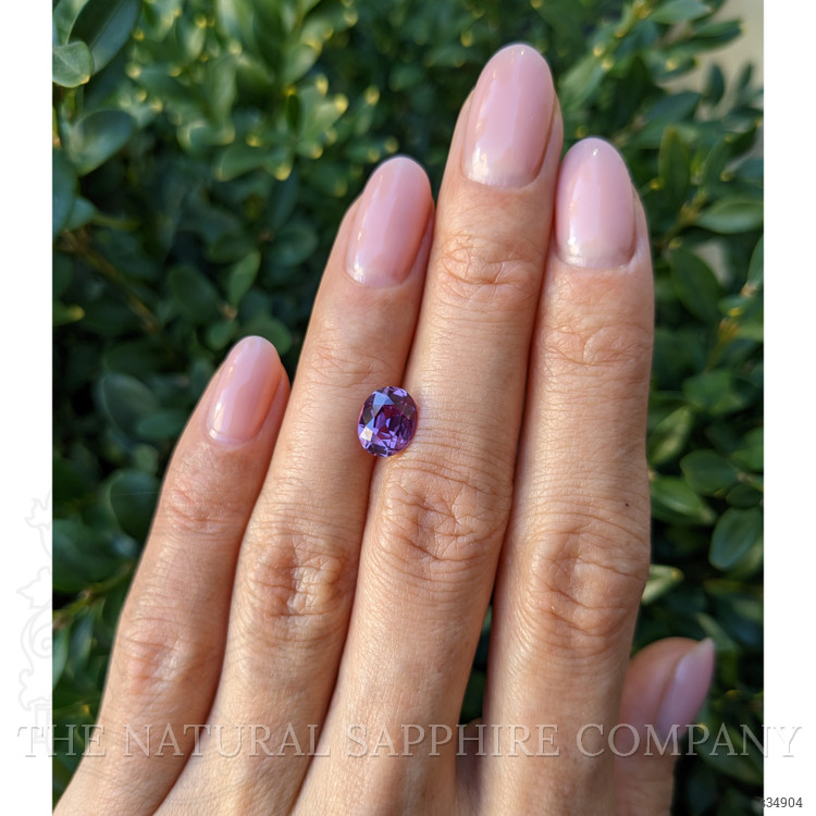 2.04 Ct. Pinkish Purple Sapphire from Ceylon (Sri Lanka)