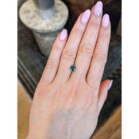 1.17 Ct. Bluish Green Sapphire from Madagascar Life Style