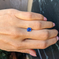 2.08 Ct. Blue Sapphire from Ceylon (Sri Lanka) Life Style