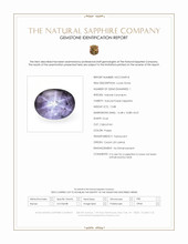 15.88 Ct. Purple Star Sapphire from Ceylon (Sri Lanka) Scan Report