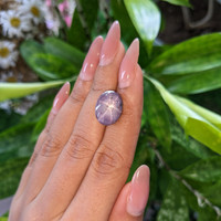 15.88 Ct. Purple Star Sapphire from Ceylon (Sri Lanka) Life Style