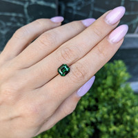 2.55 Ct. Green Sapphire from Madagascar Life Style