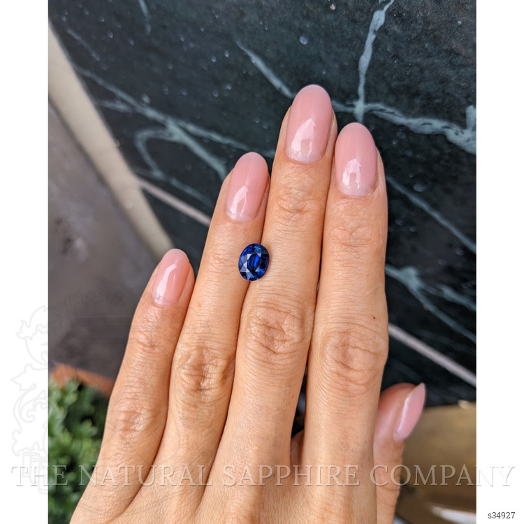 2.51 Ct. Blue Sapphire from Ceylon (Sri Lanka)