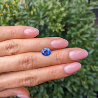 2.12 Ct. Blue Sapphire from Ceylon (Sri Lanka) Life Style