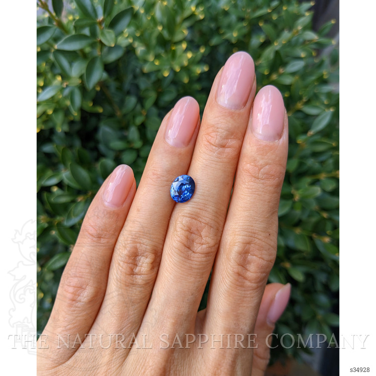 2.12 Ct. Blue Sapphire from Ceylon (Sri Lanka)