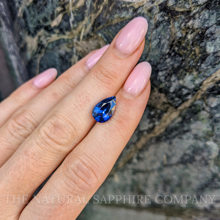 3.33 Ct. Blue Sapphire from Ceylon (Sri Lanka)