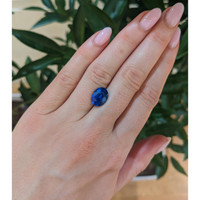 5.03 Ct. Blue Sapphire from Ceylon (Sri Lanka) Life Style