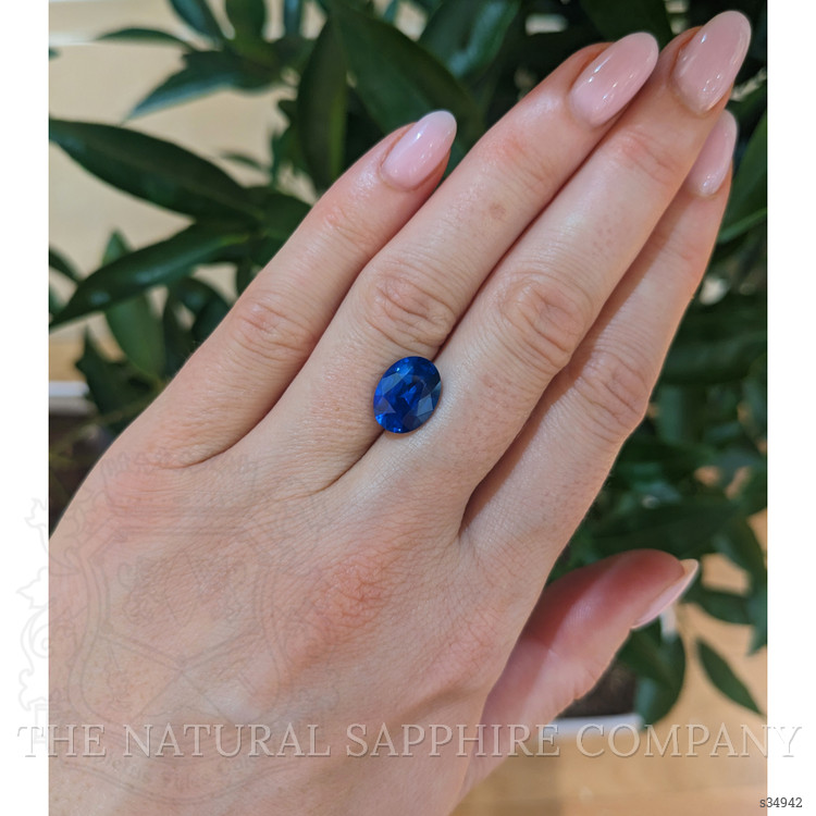 5.03 Ct. Blue Sapphire from Ceylon (Sri Lanka)