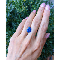 5.03 Ct. Blue Sapphire from Ceylon (Sri Lanka) Life Style